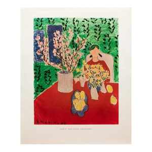 1950s After Henri Matisse "Plum Blossoms", First Edition Period Full-Color Print