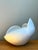 Vintage White Ceramic Sculptural Bowl For Sale - Image 10 of 12