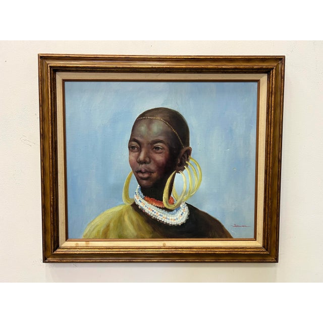 Vintage Portrait of Tribal Woman For Sale - Image 11 of 11