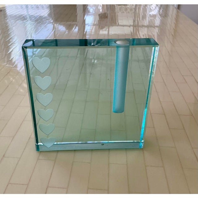 Contemporary 1980s Schlanser Heart Bud Vase For Sale - Image 3 of 7