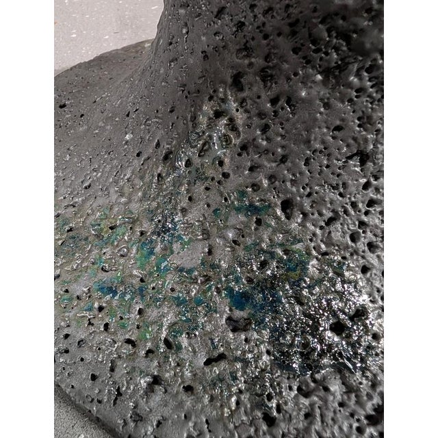 Basalte Glazed Lava Stone Wall Lamp by Clemence Birot For Sale - Image 17 of 18