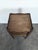 Rustic Louis XVI Style Walnut Bedside Table with Curtained Door and Openwork Hearts For Sale - Image 3 of 5