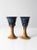Late 20th Century Vintage Studio Pottery Chalice Pair For Sale - Image 5 of 10