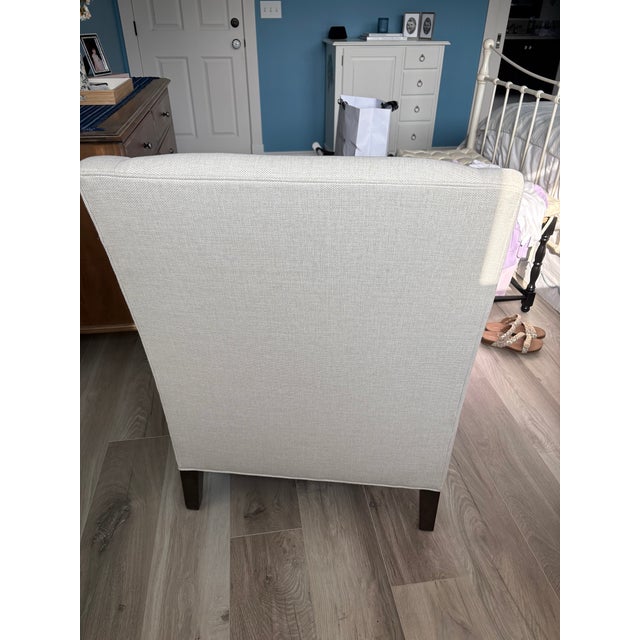 2010s Ethan Allen Emerson Chair in Hailey Ivory For Sale - Image 5 of 6