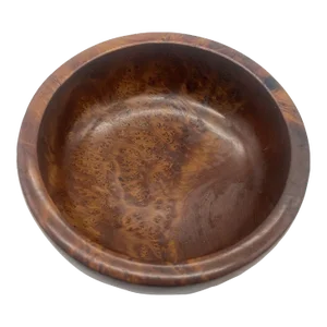 Vintage Hand Turned Moroccan Berber Wooden Bowl