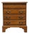 Keller Furniture Solid Oak Early American Colonial Revival 24" Four Drawer Nightstand 2650 For Sale