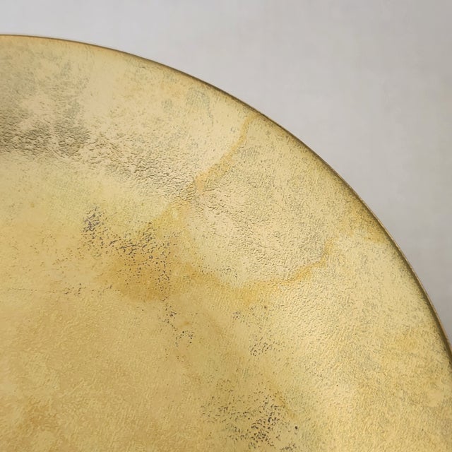 1990s Set of 4 Canape Plates Carat All Gold by Philippe Deshoulieres Limoges France Porcelain Dinnerware For Sale - Image 10 of 12