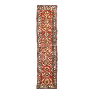 Pasargad DC Fine Hand Knotted Kazak Runner Rug For Sale