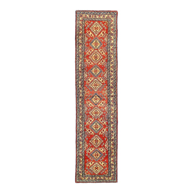 Pasargad DC Fine Hand Knotted Kazak Runner Rug For Sale