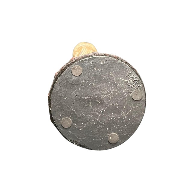 1990s Vintage Replica of Standing Thai Buddha Statue With Offering Bowl For Sale - Image 5 of 6