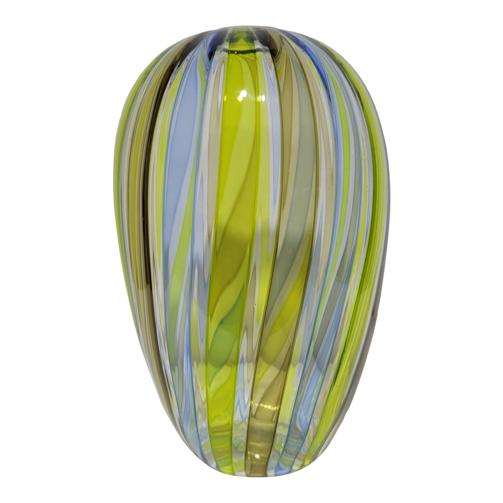 Tracy Glover Ribbon Glass Vase Chairish