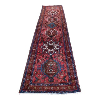 1940s Vintage Persian Runner Rug - 3'3"x 11' For Sale