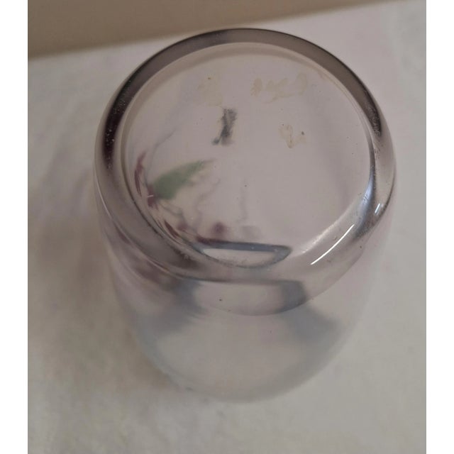 Vintage Glass Vase by F. Luscher, 1920 For Sale - Image 4 of 6