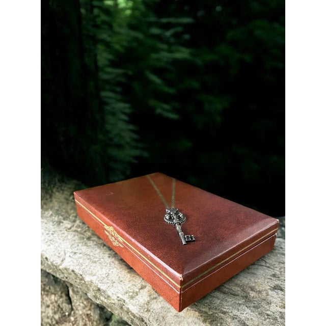 1950’s Leather Jewelry Box For Sale - Image 12 of 12