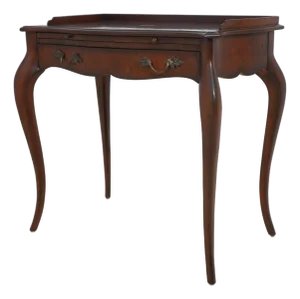 Maitland Smith French Country Mahogany Leather Top Writing Desk