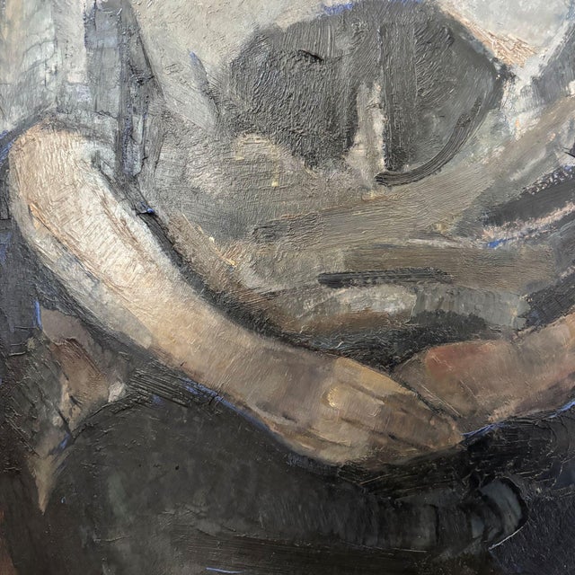 Arnout Colnot, Portrait of a Woman, Verso: Resting Boys, Oil on Board, 1960s, Framed For Sale - Image 6 of 18