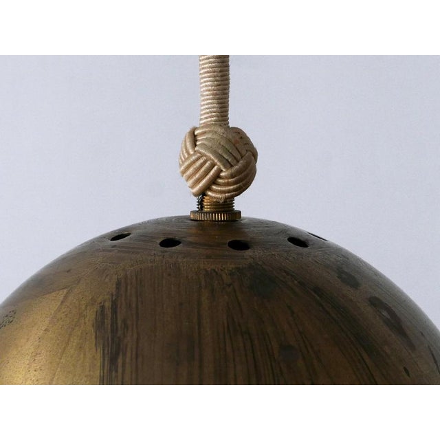 Mid-Century Modern Brass Pendant Lamp, Germany, 1950s For Sale - Image 15 of 18