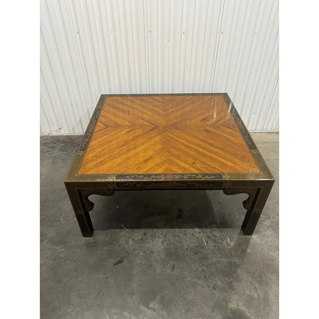 Wood Vintage Drexel Et Cetera Chinoiserie Coffee Table by Drexel Heritage For Sale - Image 7 of 8