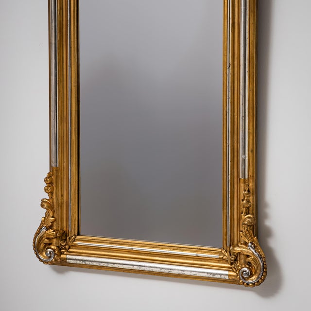 Antique Louis Philippe Wall Mirror, 1800s For Sale - Image 5 of 8
