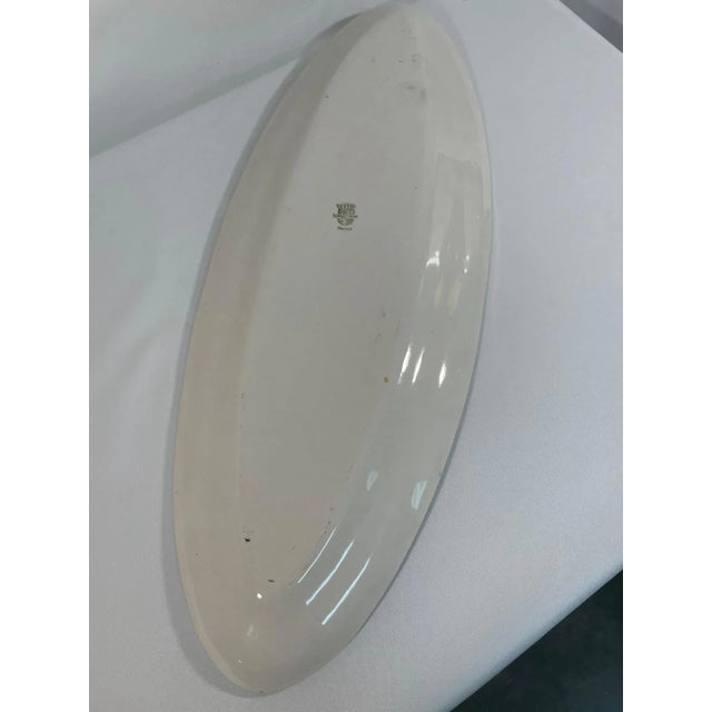 Antique French Longchamp Large Fish Platter Serving Dish For Sale - Image 11 of 14