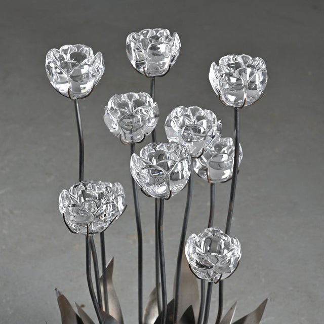 Sculptural Floral Lamp from Royal Copenhagen, Denmark, 1960 For Sale - Image 3 of 17