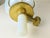 Large Gilted Metal and Iridescent Murano Glass Sconce, 1940s For Sale - Image 14 of 16