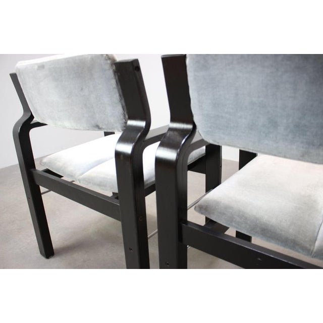 Armchairs by Ludvik Volak for Dřevopodnik Holešov, Czechoslovakia, 1989, Set of 2 For Sale - Image 12 of 14