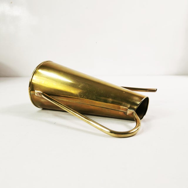 Gold Mid-Century Brass Watering Can, Denmark, 1960s For Sale - Image 8 of 9