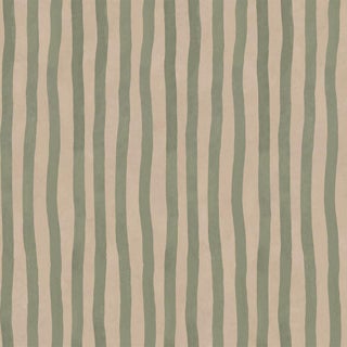Artist's Stripe Wallpaper - Sap & Alabaster For Sale