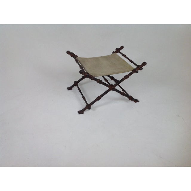 Modern Accent Iron Ottoman For Sale In San Diego - Image 6 of 6