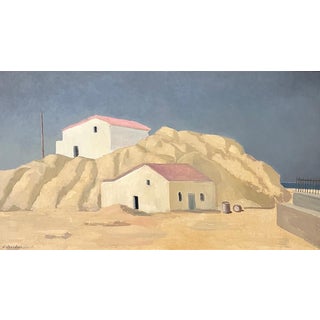Alexandre De Spengler, Villajoyosa, Spain, Oil on Masonite, 1967 For Sale