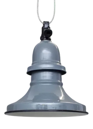 Industrial Enamel Ceiling Lamp in Grey, 2000s
