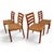 Model 408 Teak Paper Cord Dining Chairs by Niels Otto Møller for J.L. Møllers, 1975, Set of 4 For Sale - Image 15 of 18