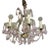 1950s Strass Swarovski Crystal Santa Maria Murano Glass & Brass Pink Chandelier For Sale