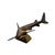 Brown Shark Sculpture Hand Carved Wood Great Fish Figurine Vintage Gift For Sale - Image 8 of 10