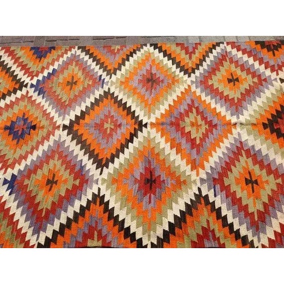 Vintage Turkish Kilim Rug - 4′10″ × 7′ X For Sale - Image 4 of 6