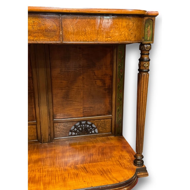 Early 20th Century Flame Mahogany Console | Hall Table For Sale - Image 10 of 14