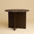 Round Emperador Dark Marble and Smoked Oak Dining Table by Lebanto For Sale - Image 4 of 4