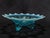 Northwood Leaf and Beads Blue Opalescent 7 Inch 3 Footed Bowl Circa 1905 Manufacturer: Northwood, approx. 1905 Condition:...
