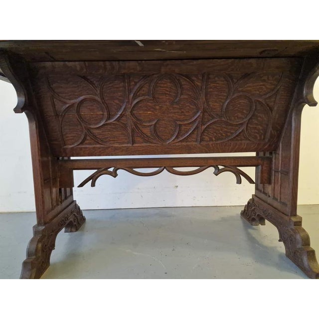 French Gothic Style Desk For Sale - Image 6 of 11