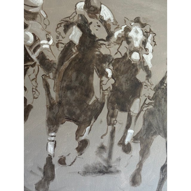 Chicago Artist George T. Chakos Oil on Canvas "Bounding Home" For Sale In Chicago - Image 6 of 9