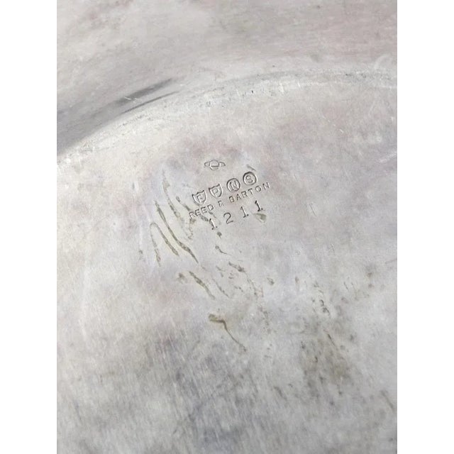 Silver Vintage Silver Plate Tray For Sale - Image 8 of 9