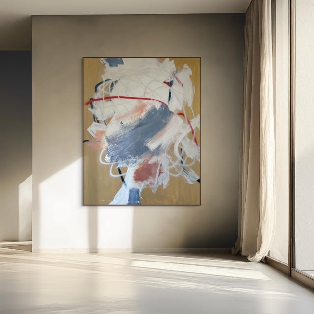 Tommaso Fattovich Contemporary Abstract Oil and Acrylic on Canvas "8 1/2 Bit" by Tommaso Fattovich For Sale - Image 4 of 5