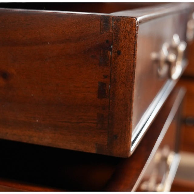Penhurst Mahogany Desk With Green Leather For Sale - Image 10 of 18