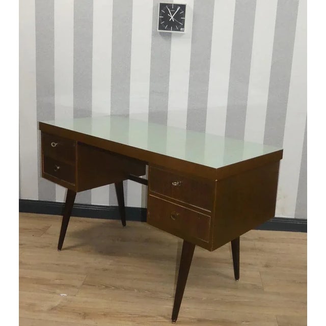 1950s Vintage Wooden Desk from EKA Werke, 1950s For Sale - Image 5 of 12