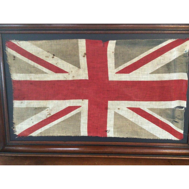 Antique World War1 United Kingdom Flag in celebration of the end of WW1 1918. This flag is a great survivor from that time...