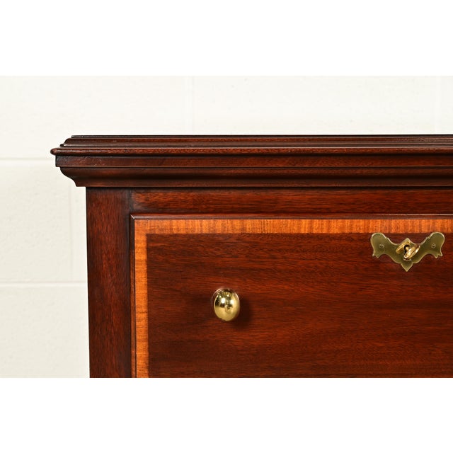 Brown Henkel Harris Queen Anne Solid Mahogany Sideboard Credenza For Sale - Image 8 of 15