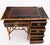 Antique Asian Oriental japaneese Burned Bamboo Hand Painted Decorated Desk Table For Sale - Image 10 of 18