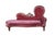 Miniature Victorian-style fainting couch (also referred to as a chaise lounge or méridienne), circa 1970s. Featuring an...