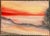 Reddish orange coastal sunset by Virginia artist Arthur Sembler (1911/12-1979). Watercolor on artist board, signed lower...